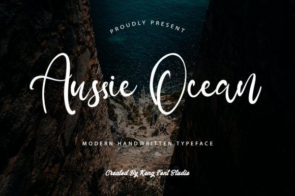 Aussie Ocean Font: Playful Script for Editorial Design