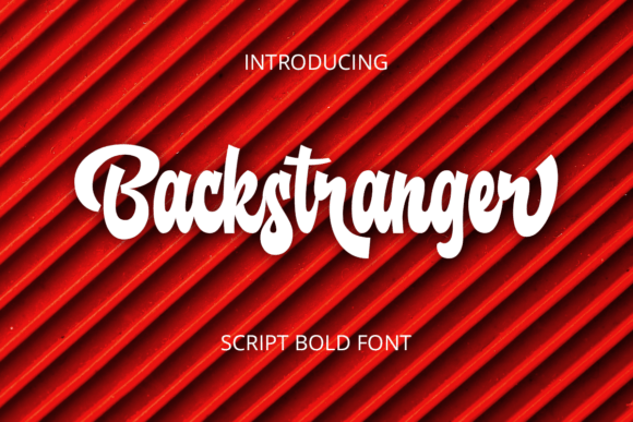 Backstranger: A Playful Script Font for Crafters