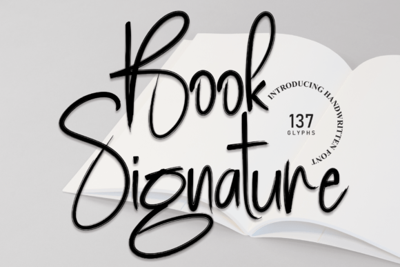 Book Signature: A Delicate Typeface for Creative Projects