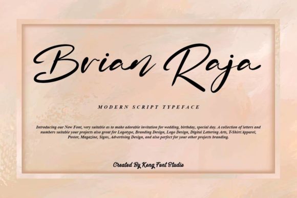Brian Raja Font for Creative Design