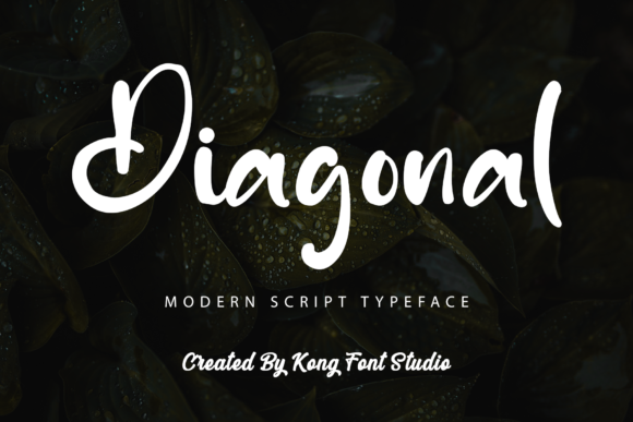 Diagonal: A Handwritten Font for Creative Projects