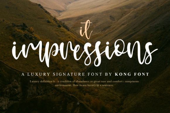 It Impressions Font for Web Design