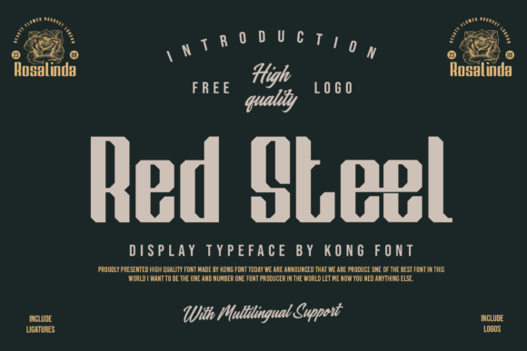 Red Steel: A Playful Font for Creative Projects