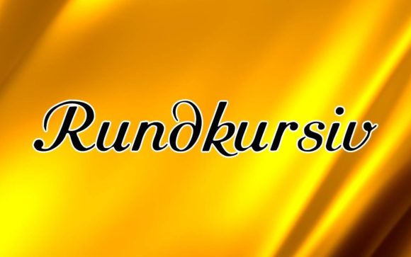 Rundkursiv: A Handwritten Font for Campaigns
