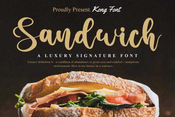 Sandwich Font: Handwritten Elegance for Crafters