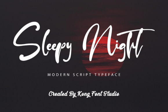 Sleepy Night: A Playful Script Font