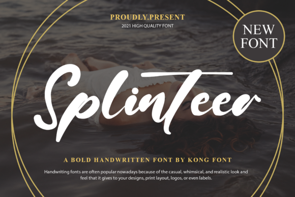 Splinteer: A Playful Handwritten Font